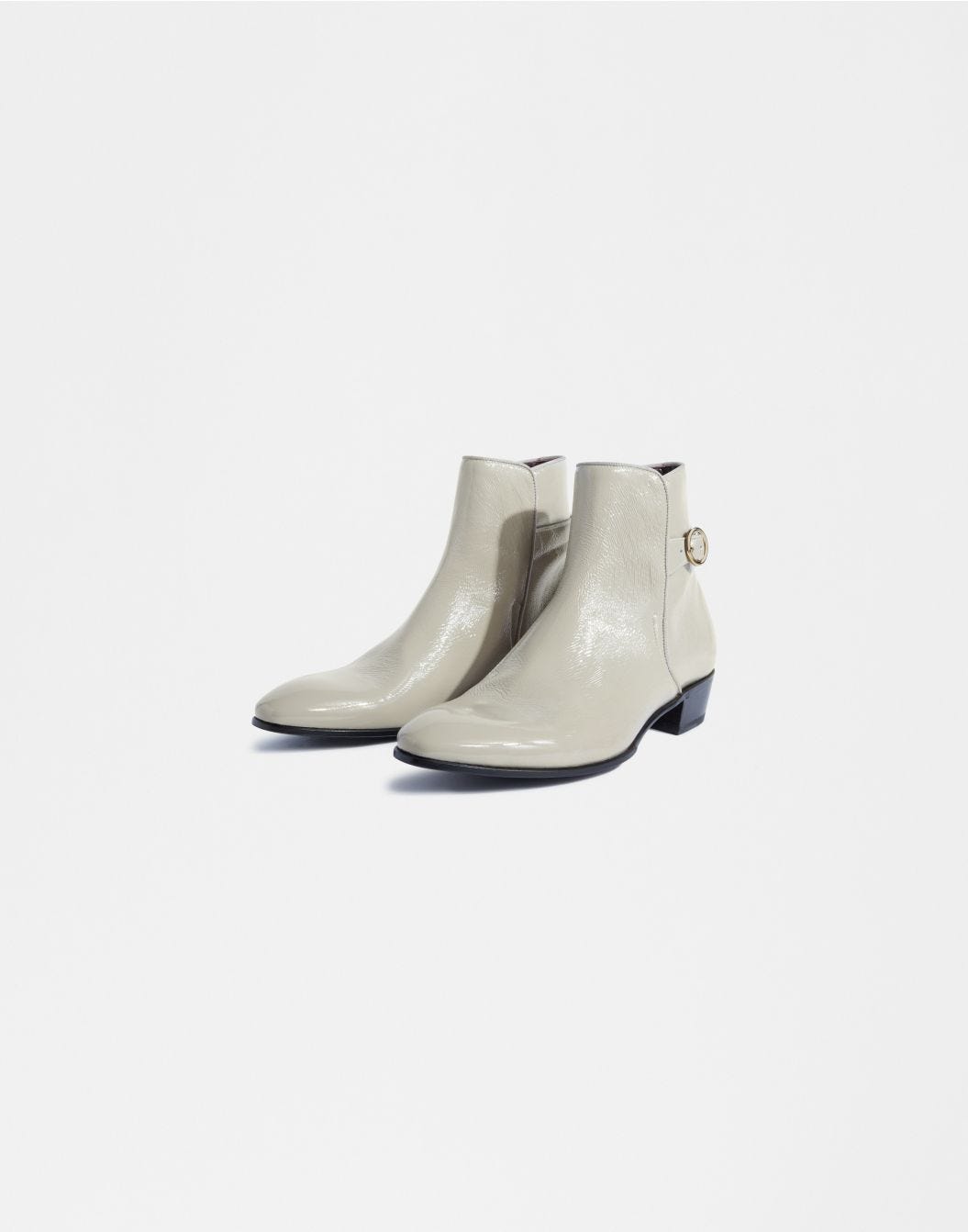 Lardini Stivaletto bianco in pelle naplack