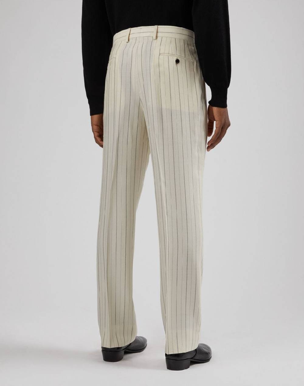 Lardini Pantalone Attitude Gessato Mosso In Viscosa