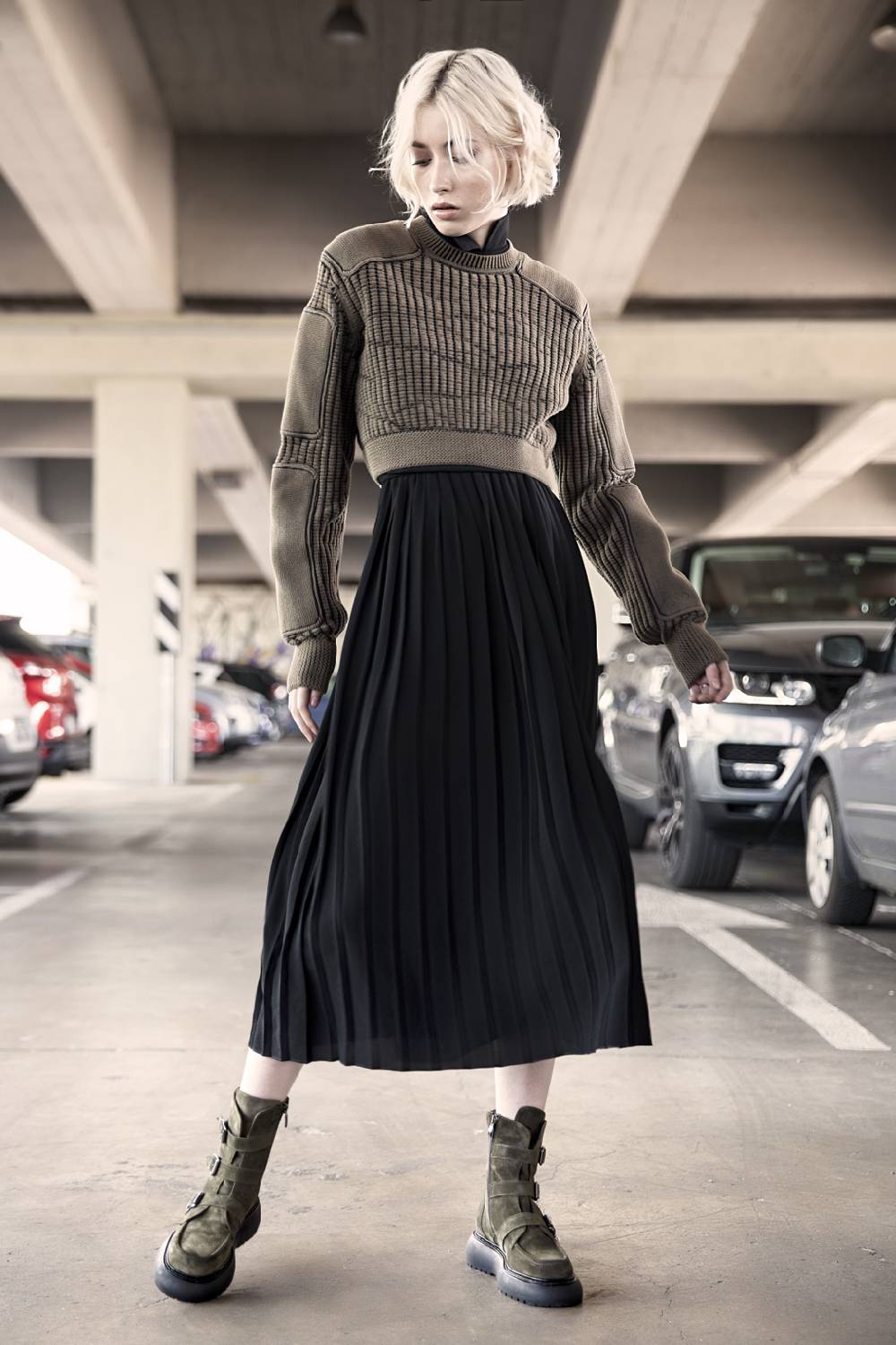 Laura Bellariva Anfibio Combat Con Fibbie Nero