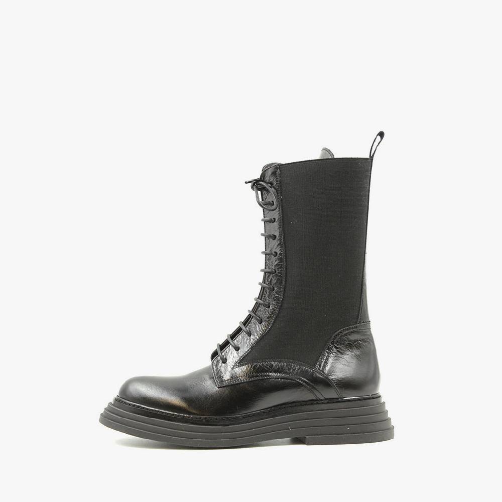 Laura Bellariva Anfibio Nero Con Elastico