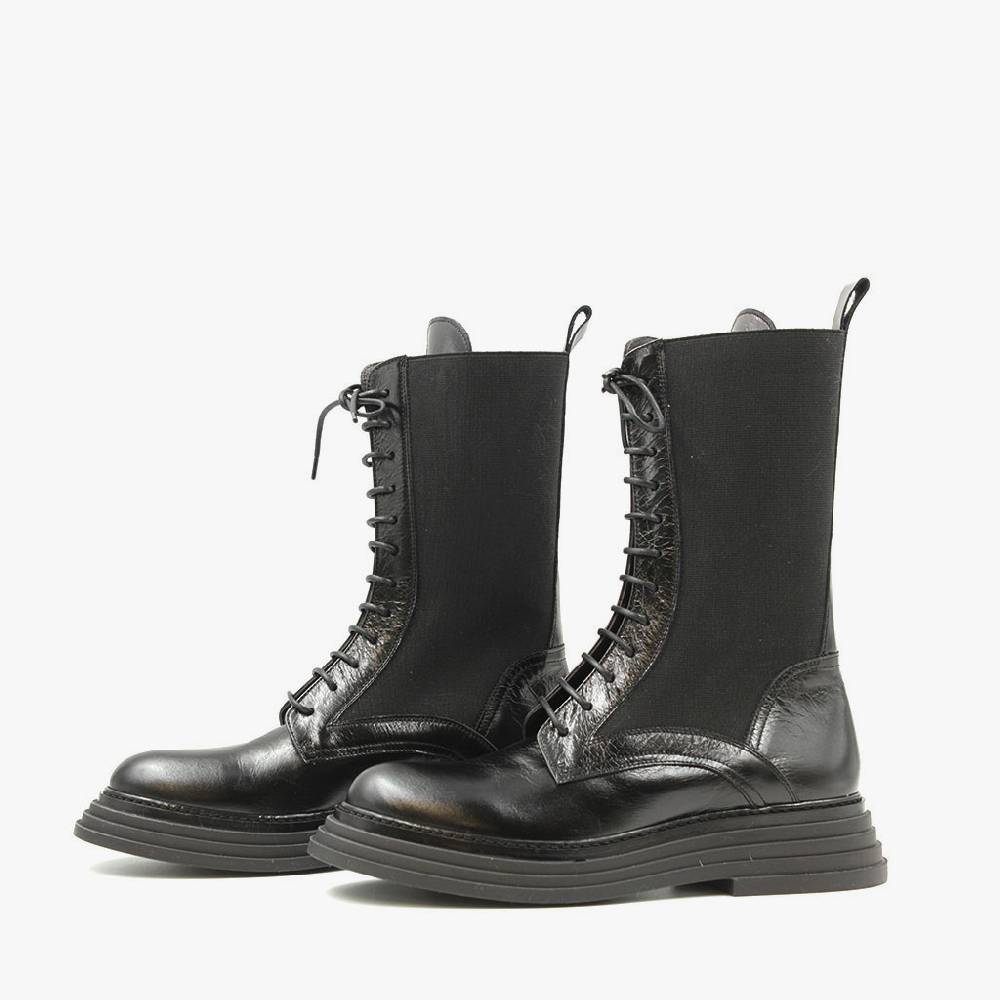 Laura Bellariva Anfibio nero con elastico