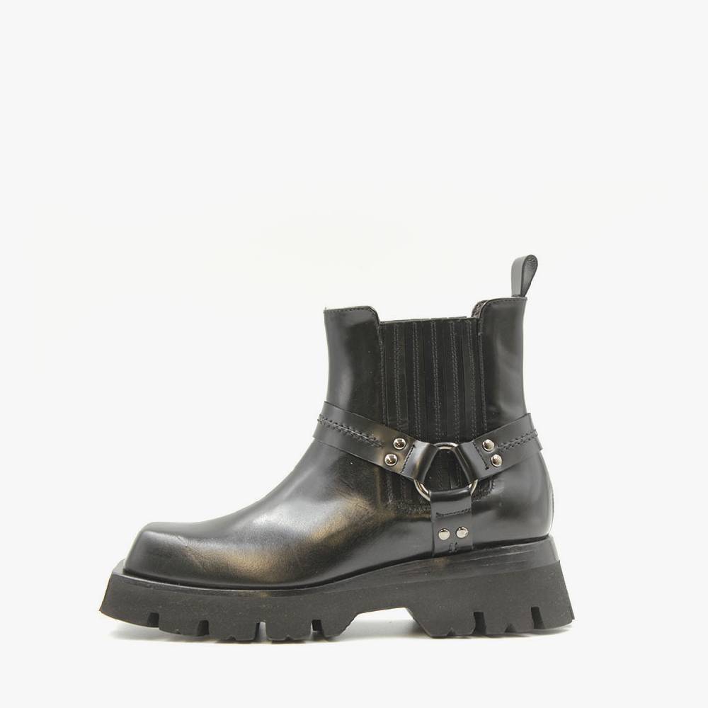 Laura Bellariva Biker Punta Quadrata Nero