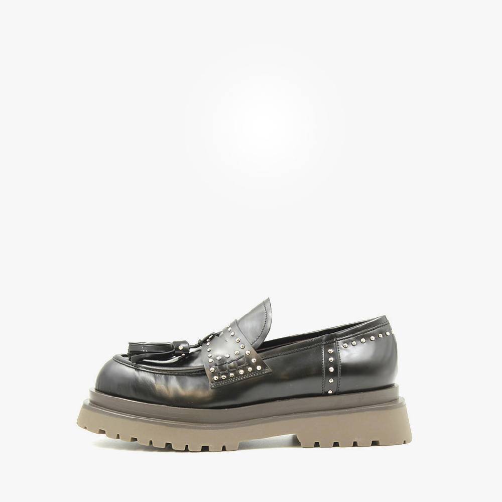 Laura Bellariva Mocassino Lucido Borchie