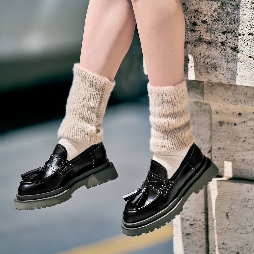 Laura Bellariva Mocassino Lucido Borchie