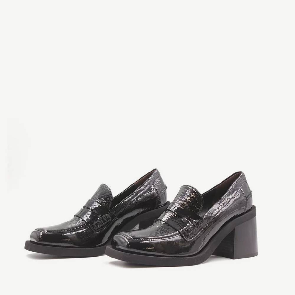 Laura Bellariva Mocassino Nero Lucido