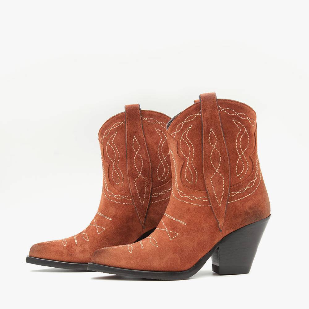 Laura Bellariva Stivaletto texano rame