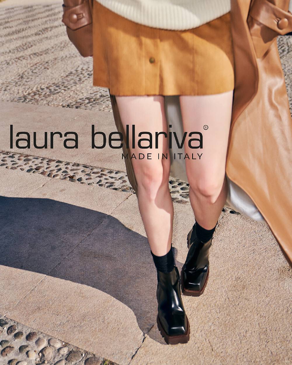 Laura Bellariva Tronchetto Nero Punta Quadrata