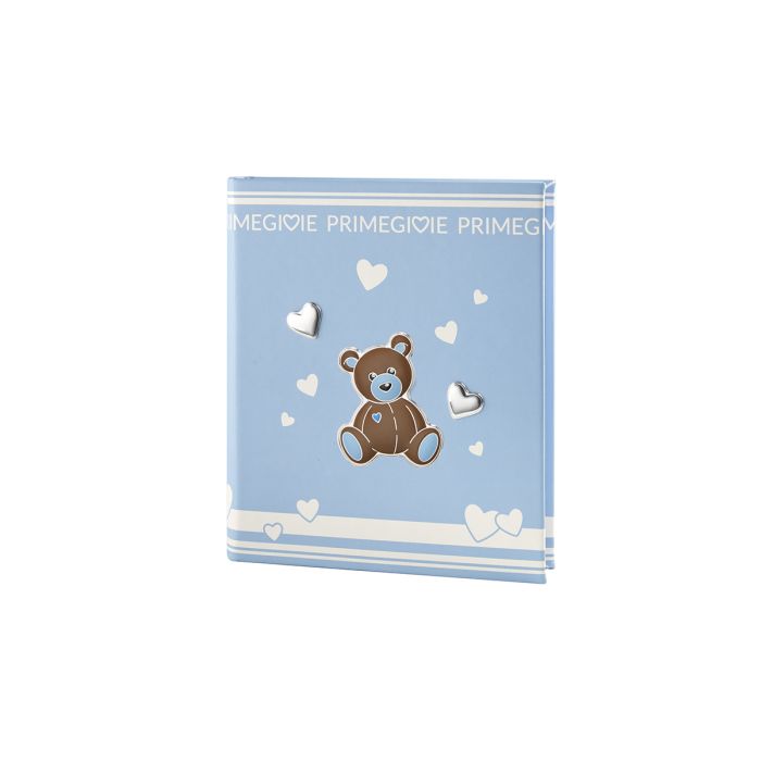 Le Bebé Album Foto Toys con orsetto azzurro e cuori