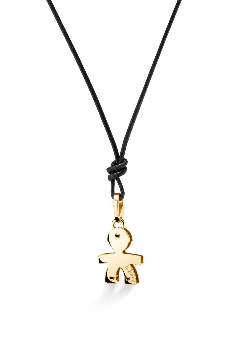 Le Bebé Ciondolo I Classici Con Sagoma Bimbo In Oro Giallo E Diamanti