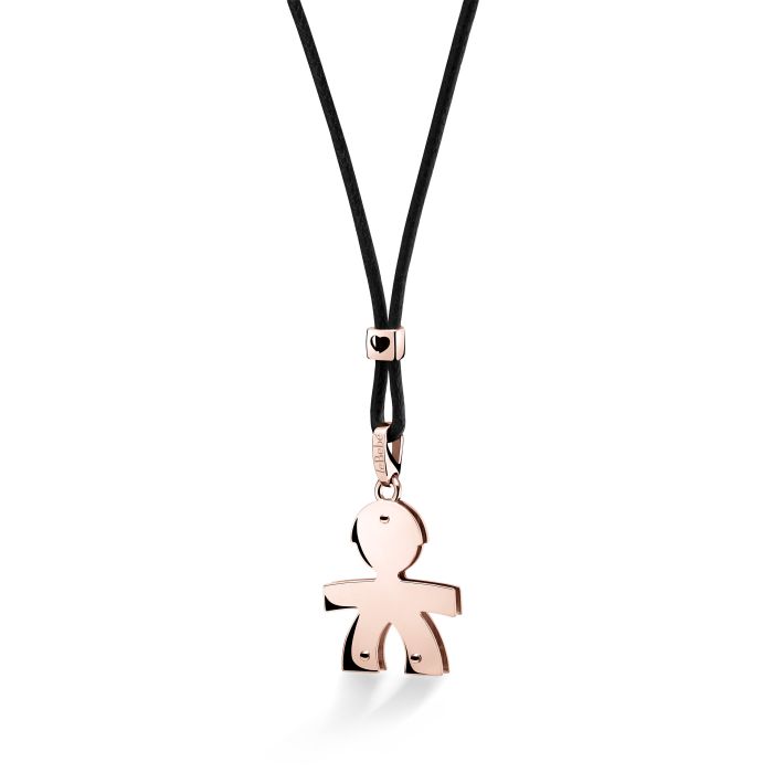 Le Bebé Ciondolo I Classici con sagoma bimbo in oro rosa