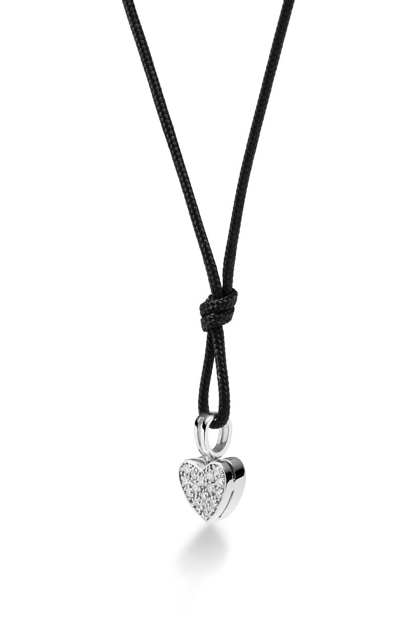 Le Bebé Ciondolo I Preziosi Con Cuore In Oro Bianco E Diamanti