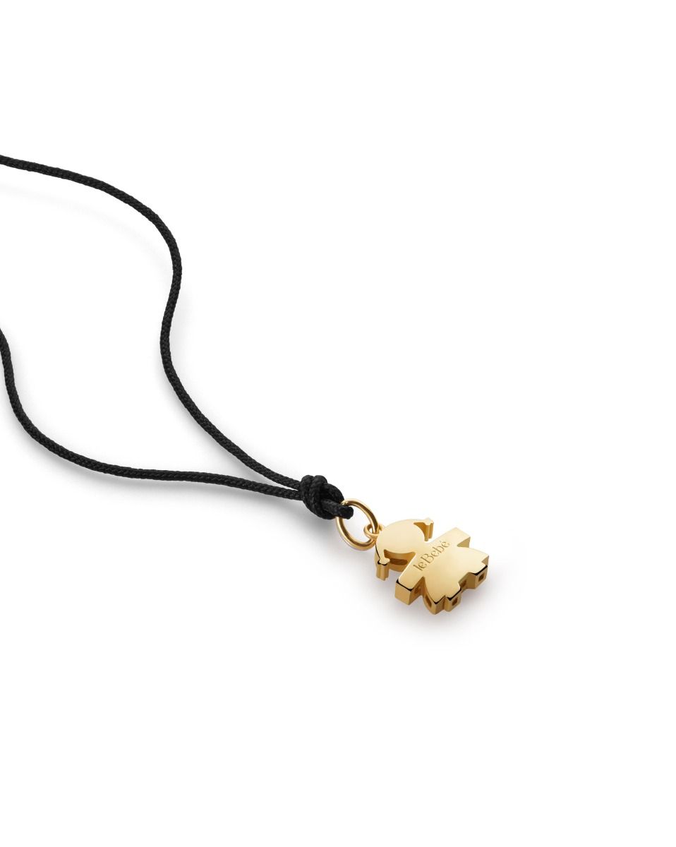 Le Bebé Ciondolo I Tesorini Con Sagoma Bimba In Oro Giallo