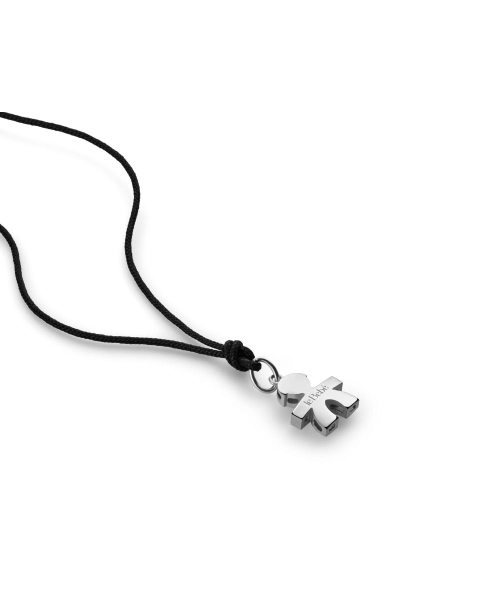 Le Bebé Ciondolo I Tesorini Con Sagoma Bimbo In Oro Bianco