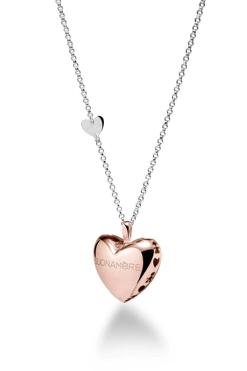 Le Bebé Collana Suonamore In Argento Placcato Oro Rosa
