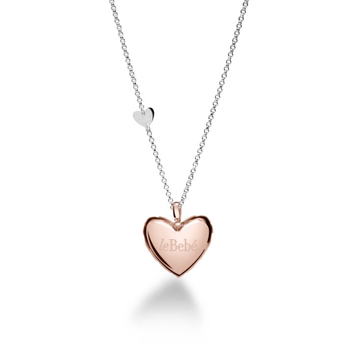 Le Bebé Collana Suonamore in argento placcato oro rosa