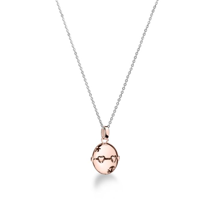 Le Bebé Collana Suonamore in argento placcato oro rosa