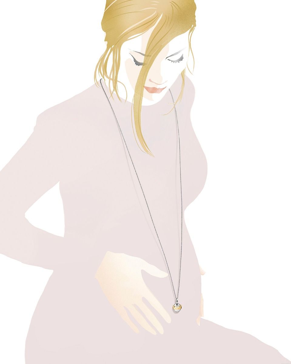 Le Bebé Ghiera Suonamore In Argento Placcato Oro Giallo