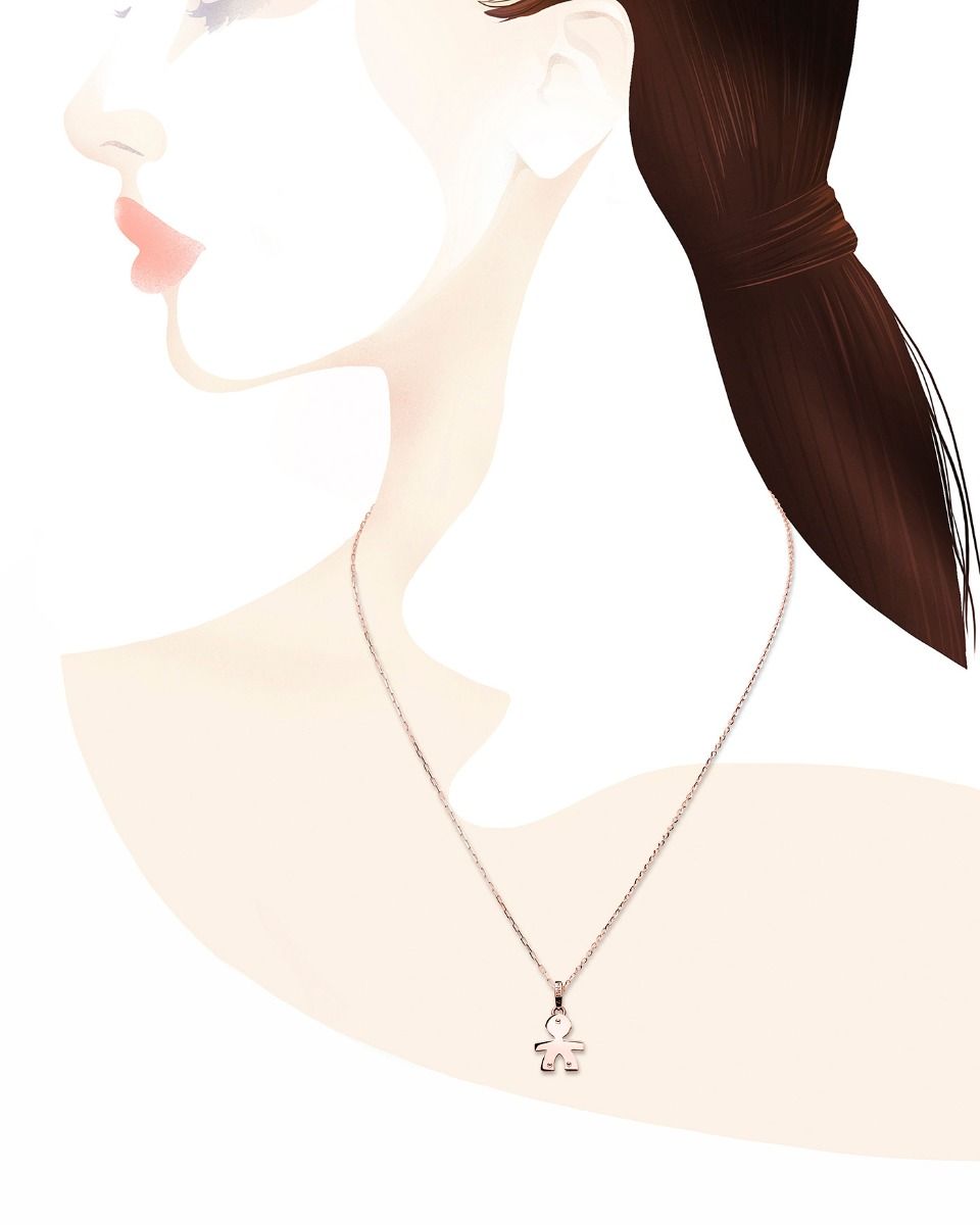 Le Bebé Collana In Oro Rosa