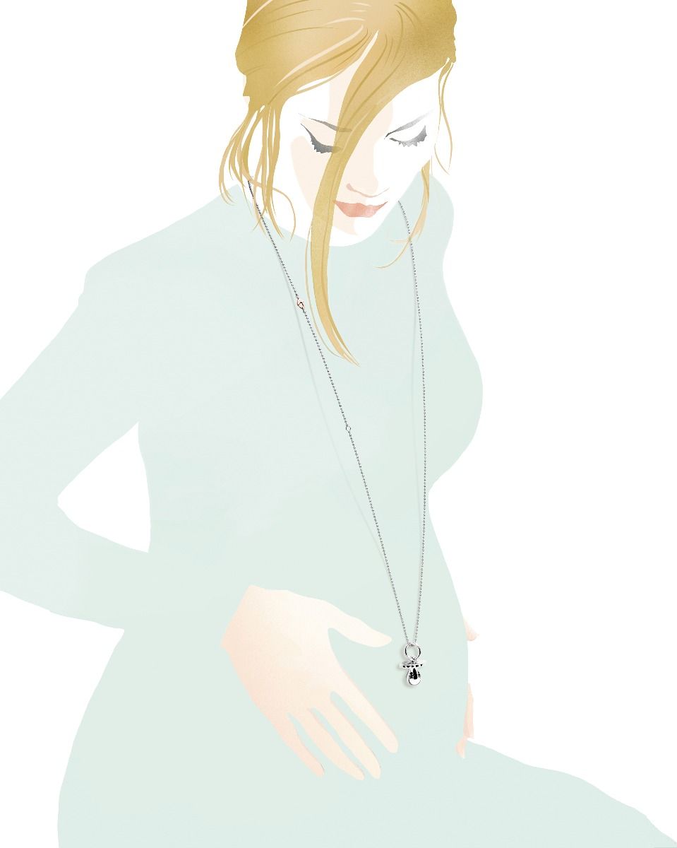 Le Bebé Collana Suonamore In Argento E Diamante