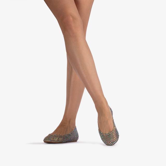Le Silla Ballerina Gioiello Rete Oro Con Cristalli Iridescenti