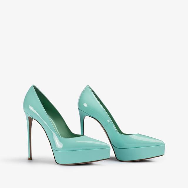 Le Silla Décolleté Con Plateau Vernice Azzurra Pure Water