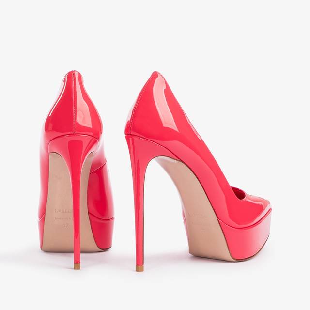 Le Silla Décolleté Con Plateau Vernice Corallo Vanity