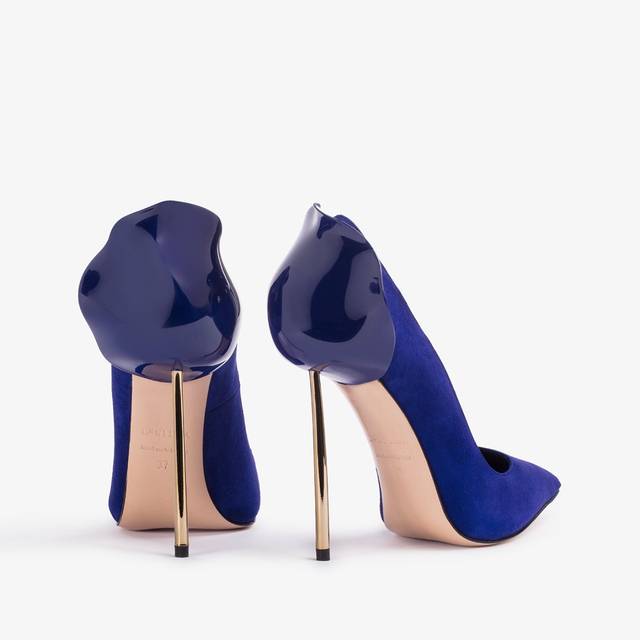 Le Silla Décolleté Camoscio Blu Lazuli