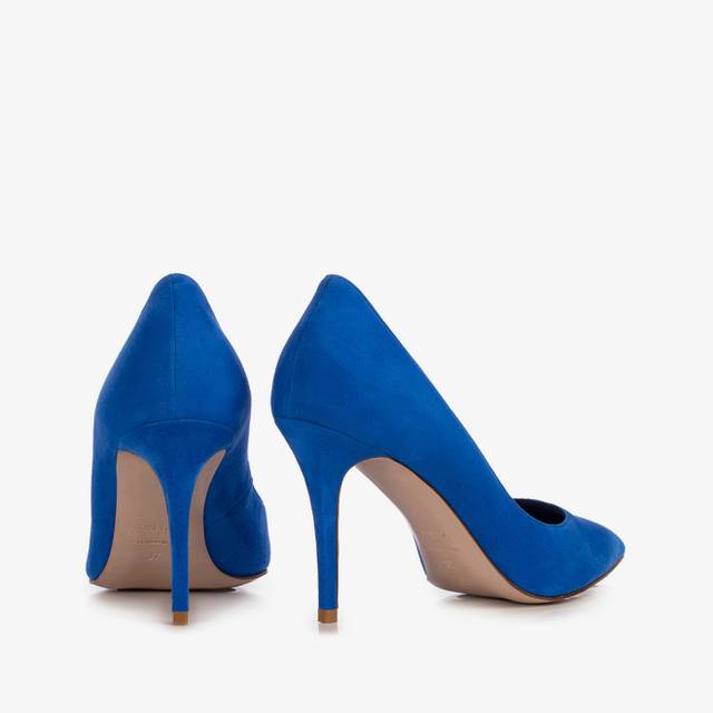 Le Silla Décolleté Camoscio Blu Persia