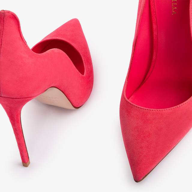 Le Silla Décolleté Camoscio Corallo Vanity