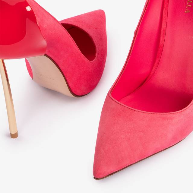 Le Silla Décolleté Camoscio Corallo Vanity