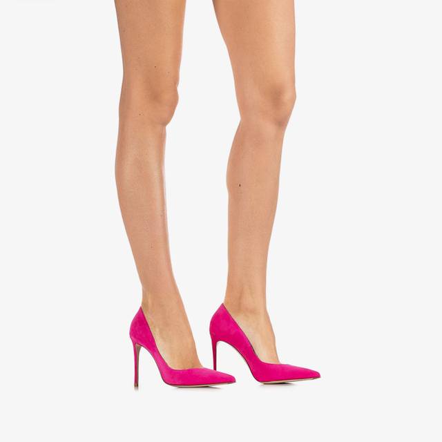 Le Silla Décolleté Camoscio Fucsia Bouganville