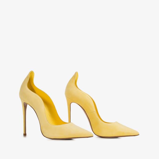 Le Silla Décolleté Camoscio Gialla Butter