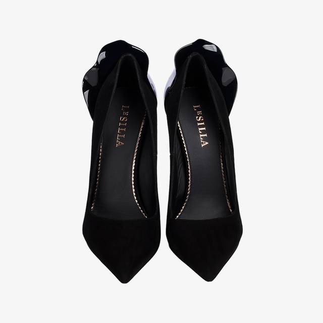 Le Silla Décolleté Camoscio Nera