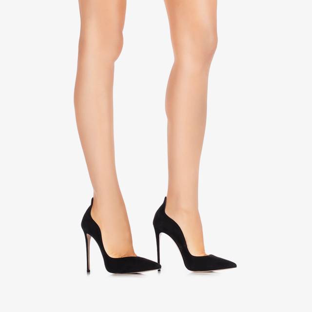 Le Silla Décolleté Camoscio Nera