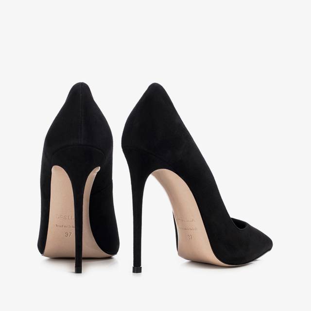 Le Silla Décolleté Camoscio Nera