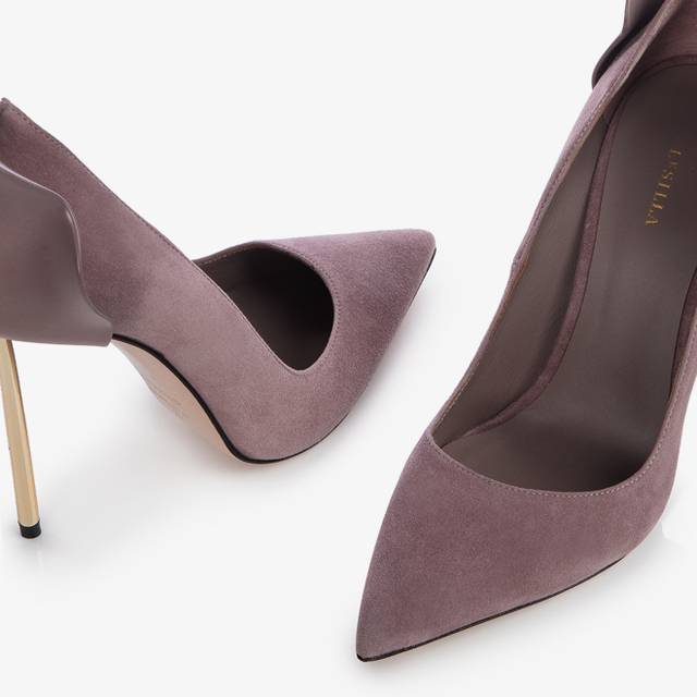 Le Silla Décolleté Camoscio Nude Petra