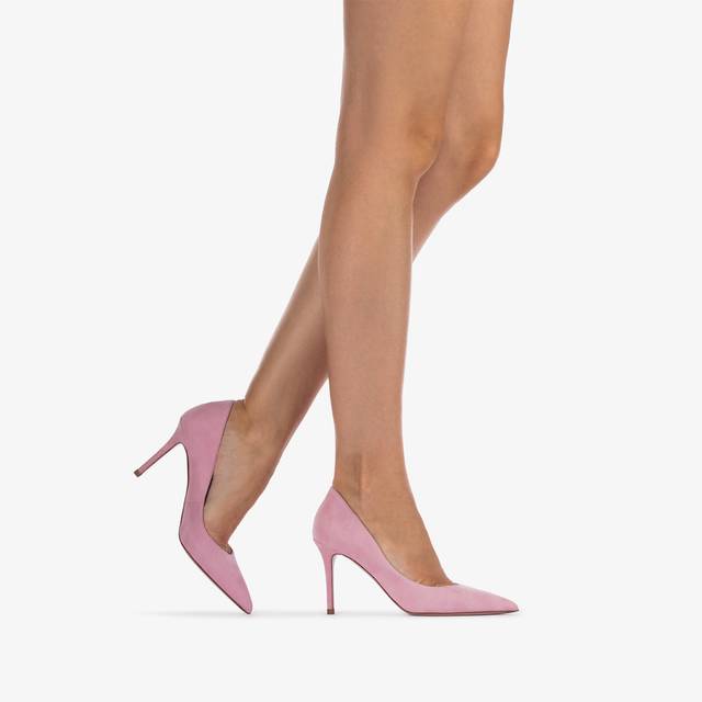 Le Silla Décolleté Camoscio Rosa Dea