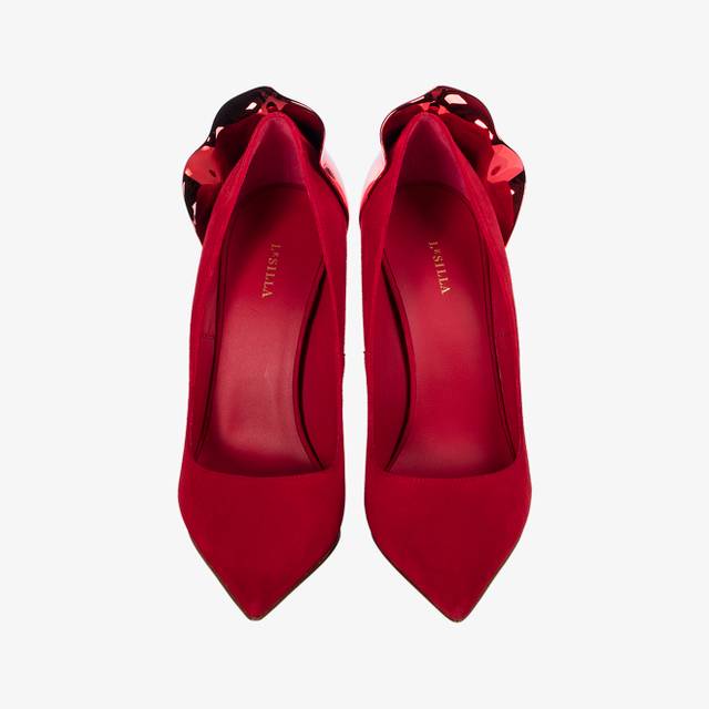 Le Silla Décolleté Camoscio Rossa