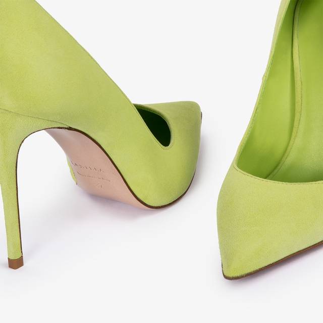 Le Silla Décolleté Camoscio Verde Apple