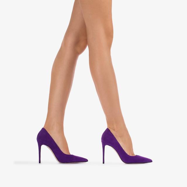 Le Silla Décolleté Camoscio Viola Kamala