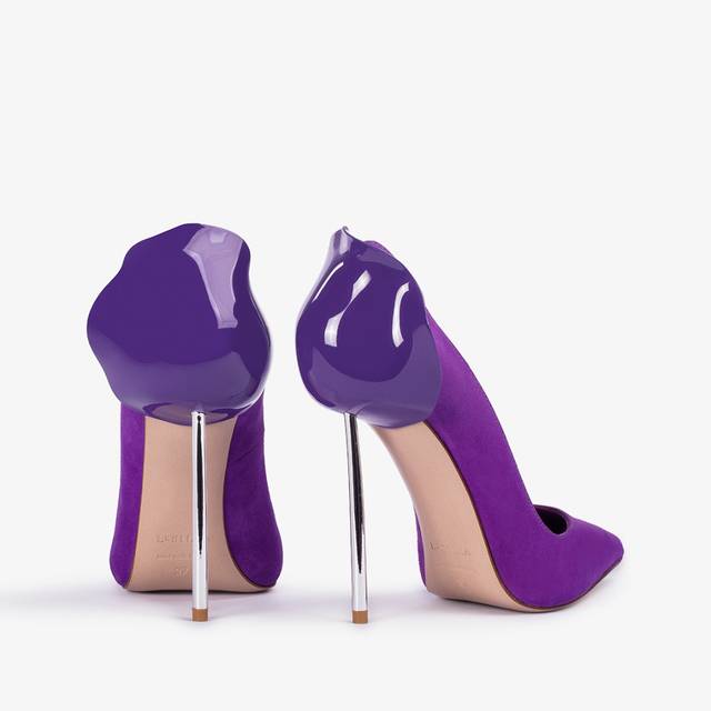 Le Silla Décolleté Camoscio Viola Queen