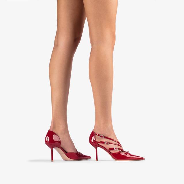 Le Silla Décolleté Con Listini Vernice Rossa