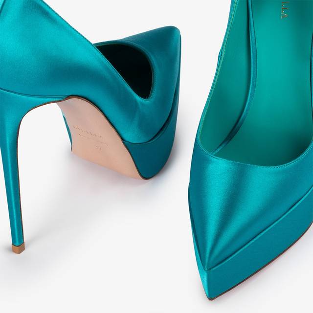 Le Silla Décolleté Con Plateau Raso Verde Procida