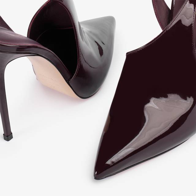 Le Silla Décolleté Cut-out Vernice Rossa Cherry