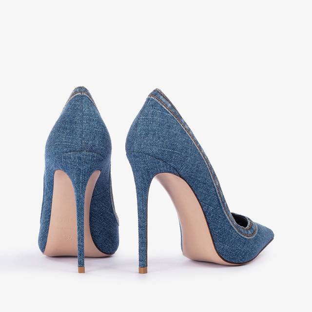 Le Silla Décolleté Denim Blu