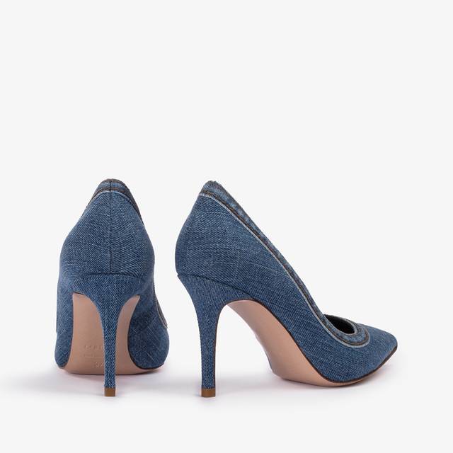 Le Silla Décolleté Denim Blu