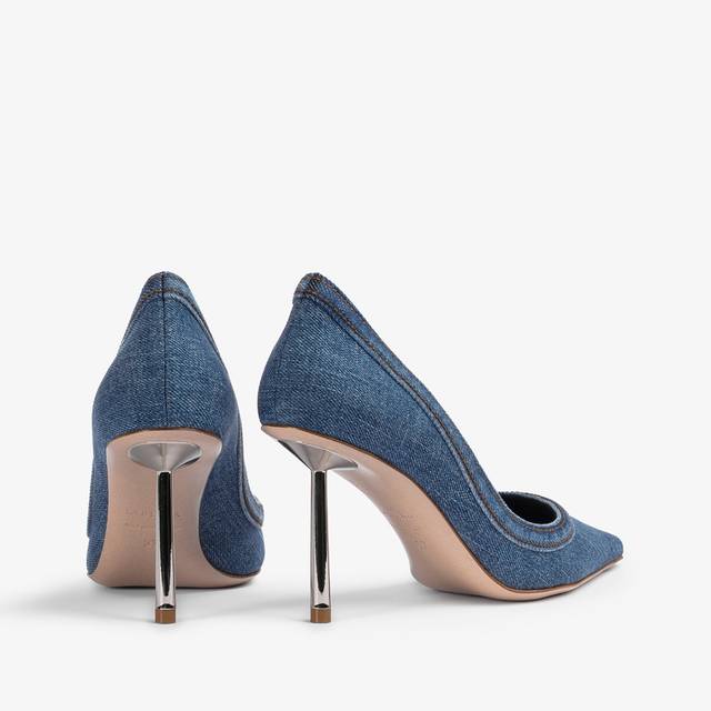 Le Silla Décolleté Denim Blu