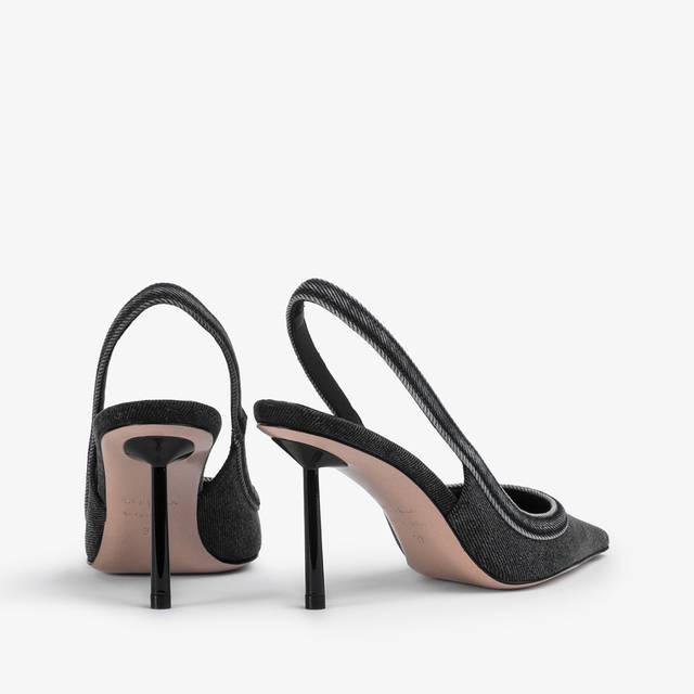 Le Silla Décolleté Denim Nera