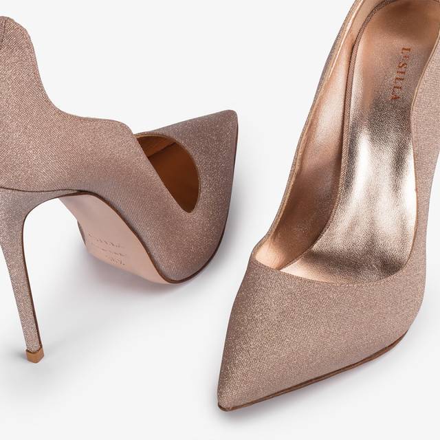 Le Silla Décolleté Glitter Nude Skin