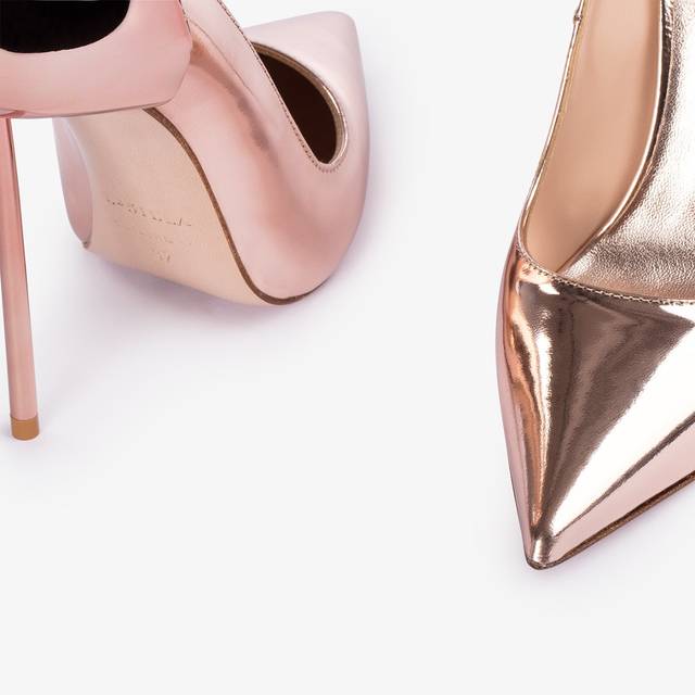Le Silla Décolleté Metallizzata Oro Rosa